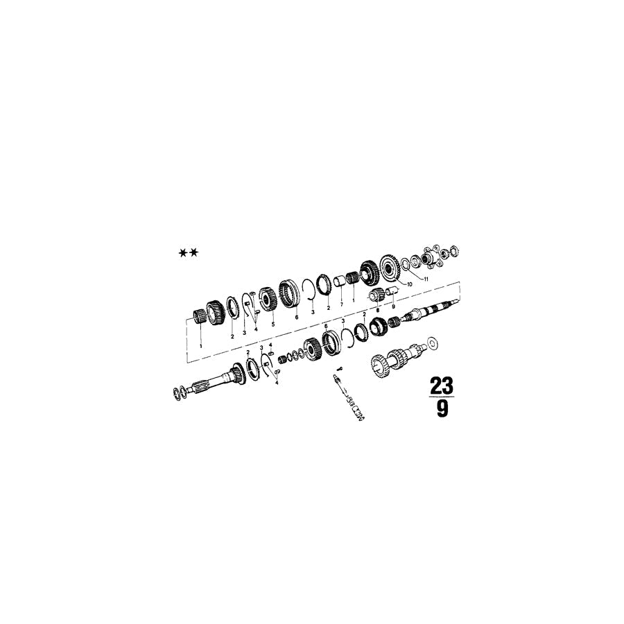Genuine BMW 23221630218 E28 E30 E21 Shim 33,1X42X2,25 (Inc. 2000, 1802 & 316) | ML Performance US Car Parts