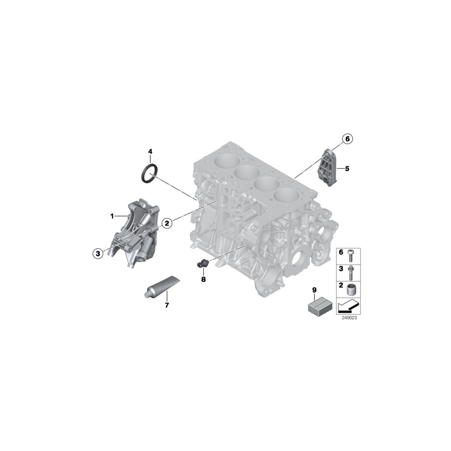 Genuine BMW 11117812623 R56 Adapter Plate (Inc. Cooper SD, One D & Cooper SD ALL4) | ML Performance US Car Parts