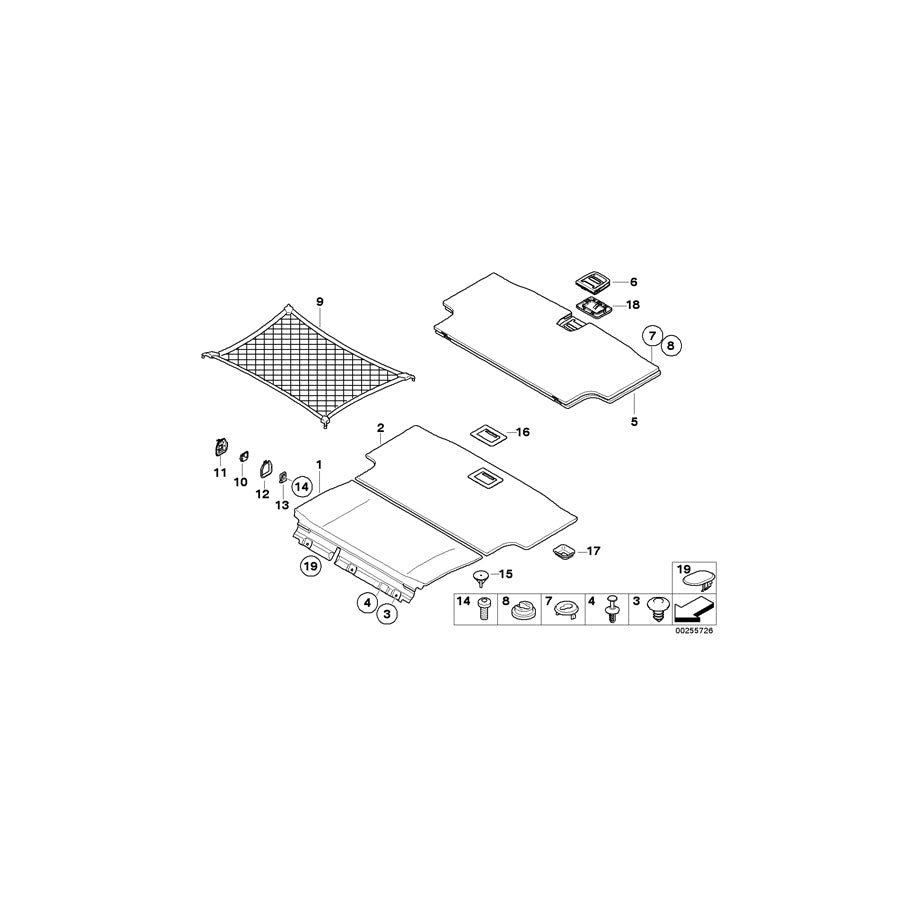Genuine BMW 51476964059 E91 E72 E71 Support BEIGE (Inc. X5 50iX, X5 40iX & 320d ed) | ML Performance US Car Parts