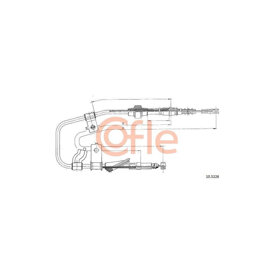 Cofle 92.10.5226 Hand Brake Cable