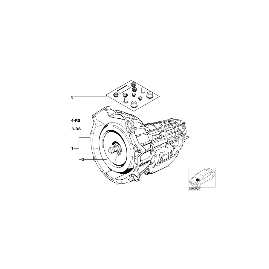 Genuine BMW 24001216877 E30 Exch. Automatic Transmission 4HP22-DG (Inc. & 318i) | ML Performance US Car Parts