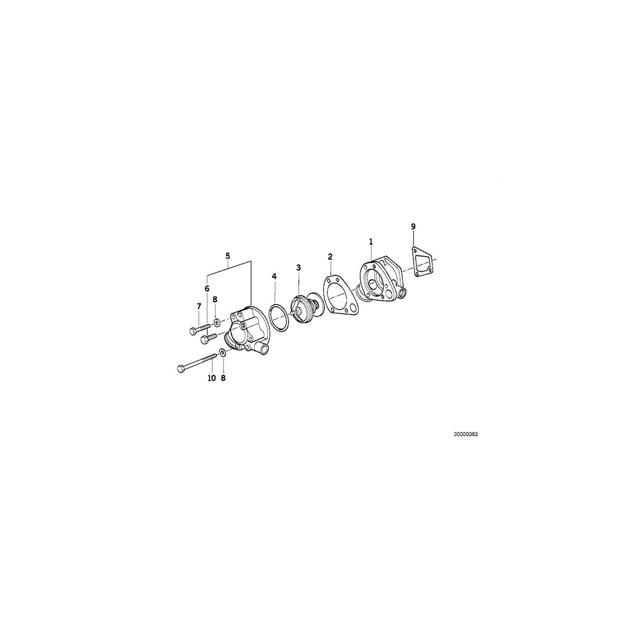 Genuine BMW 11532241630 E30 E28 Thermostat 90CEL (Inc. 324d & 524d) | ML Performance US Car Parts