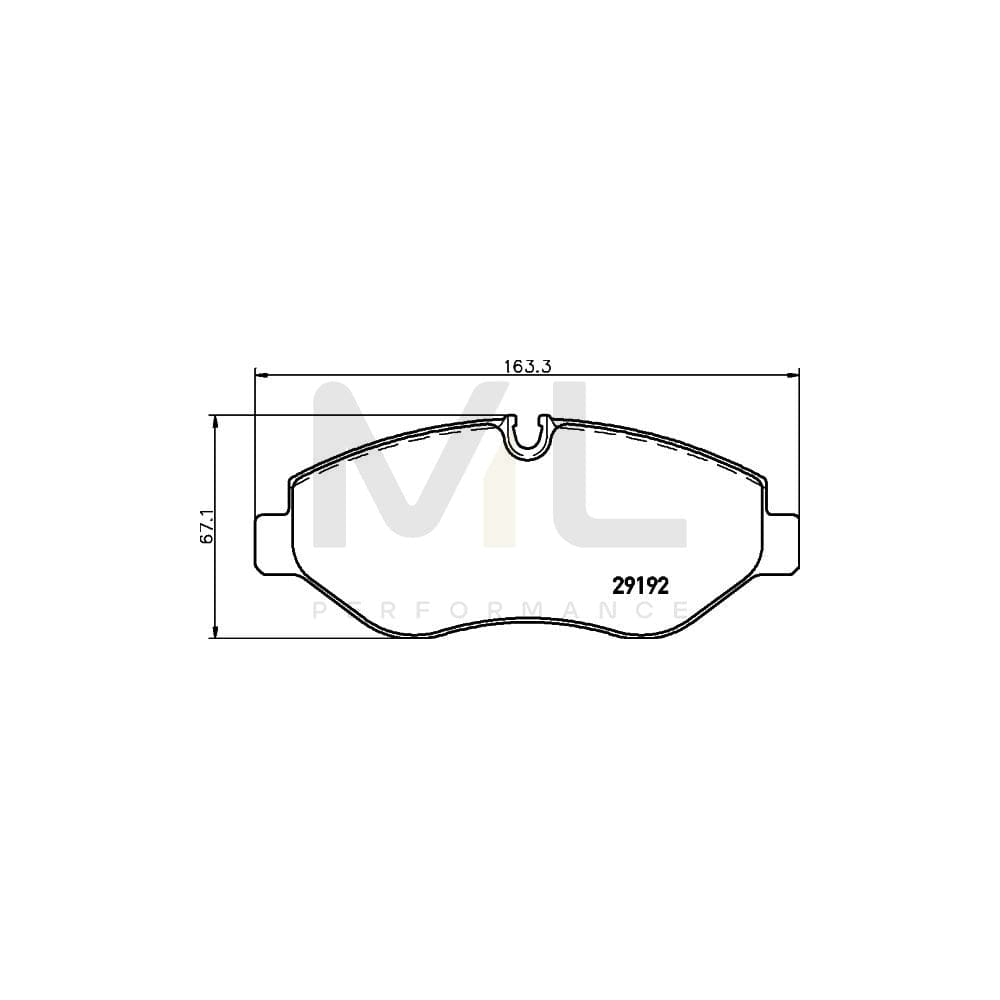 Hella 8DB 355 005-521 Brake Pad Set Incl. Wear Warning Contact, With Brake Caliper Screws, With Accessories