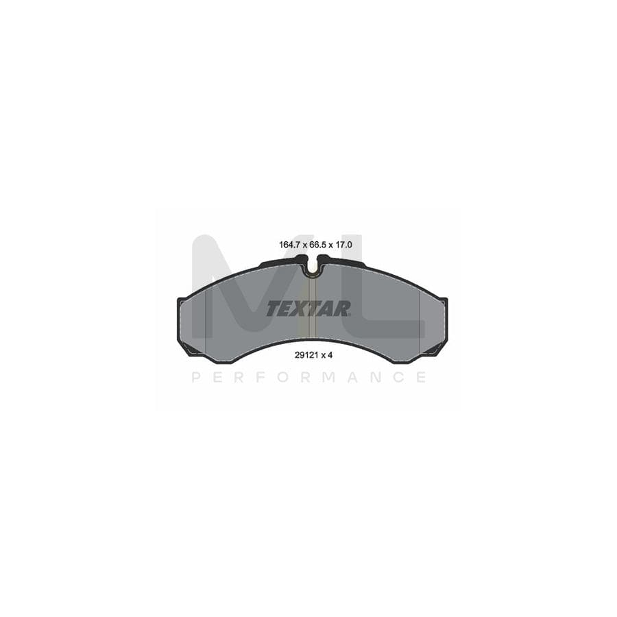 TEXTAR 2912111 Brake pad set prepared for wear indicator | ML Performance Car Parts