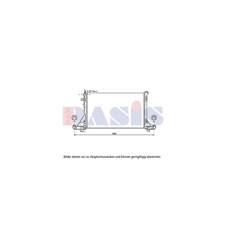 AKS Dasis 070167N Engine Radiator for Nissan Nv400