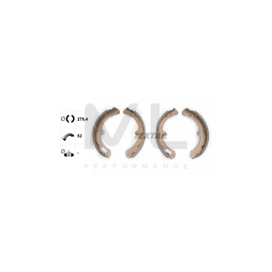 TEXTAR 91051700 Brake Shoe Set for TOYOTA HILUX Pick-up without handbrake lever | ML Performance Car Parts