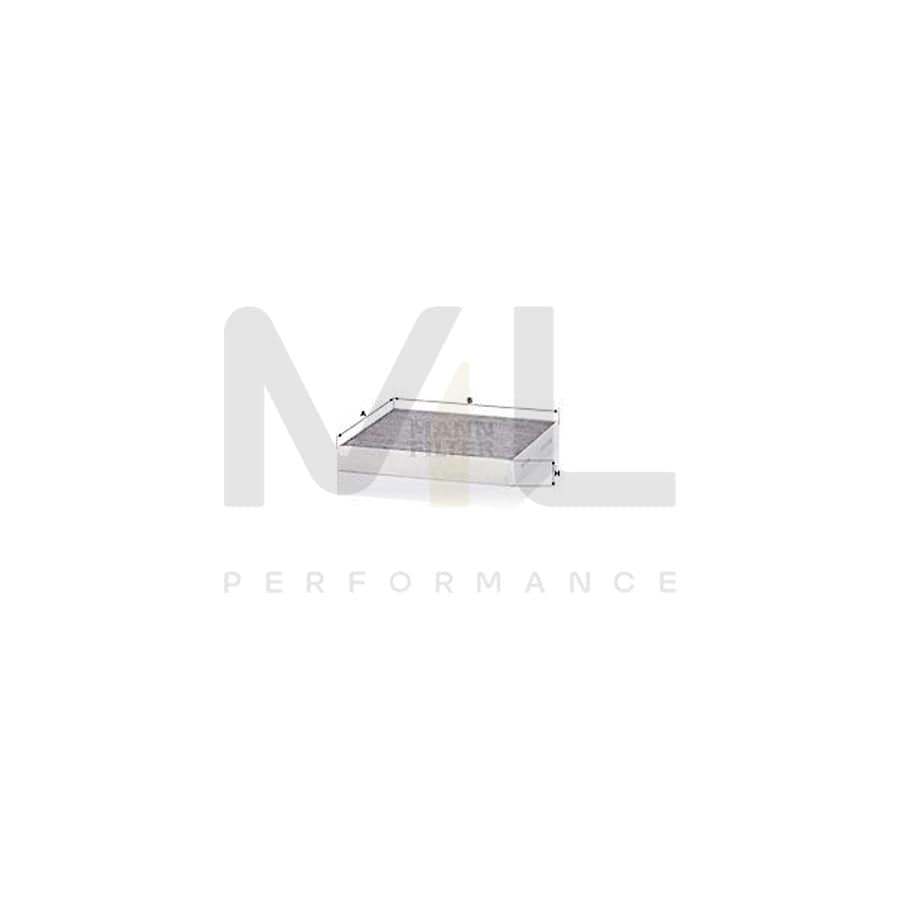 MANN-FILTER CUK 23 024 Pollen filter Activated Carbon Filter
