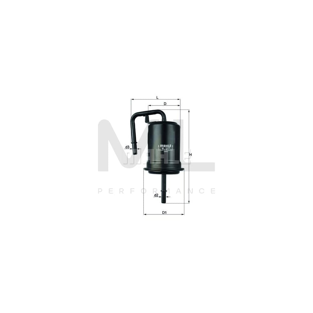 MAHLE ORIGINAL KL 517 Fuel filter for MAZDA MX-5 In-Line Filter | ML Performance Car Parts
