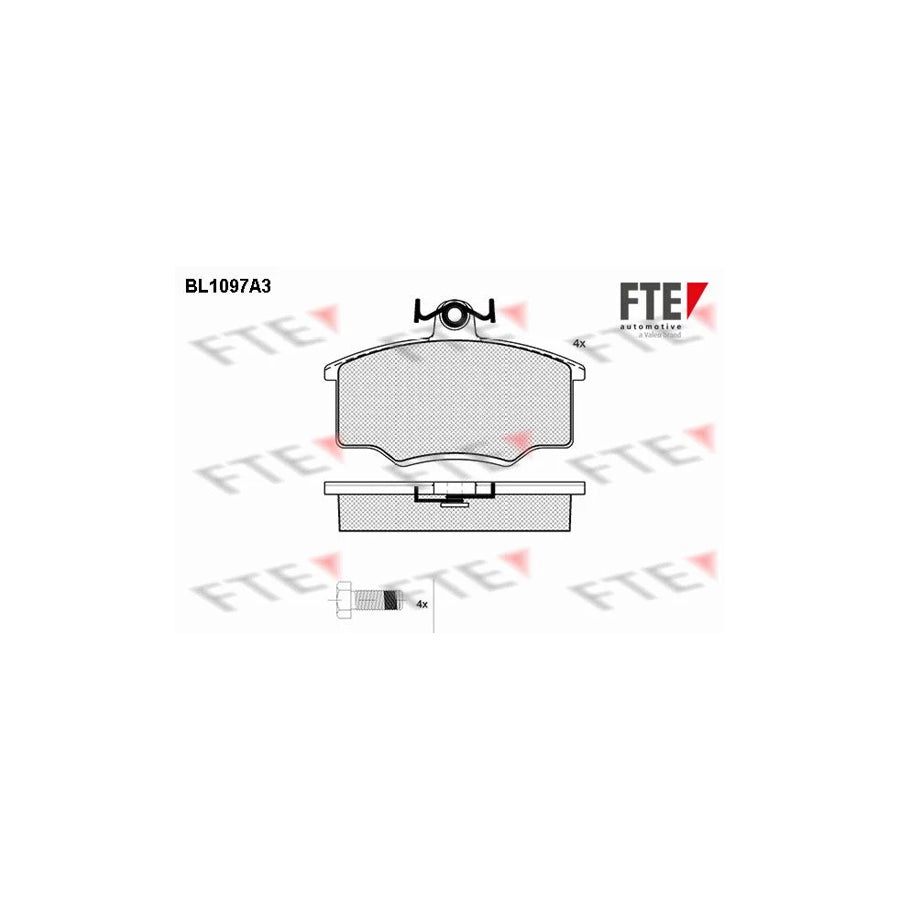 FTE Bl1097A3 Brake Pad Set