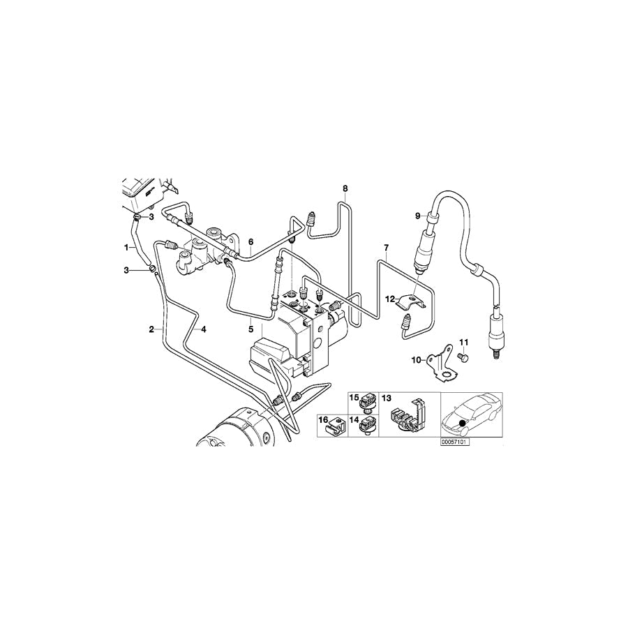Genuine BMW 34321165972 E52 Pipe M12/M12 (Inc. ALPINA V8 & Z8) | ML Performance US Car Parts