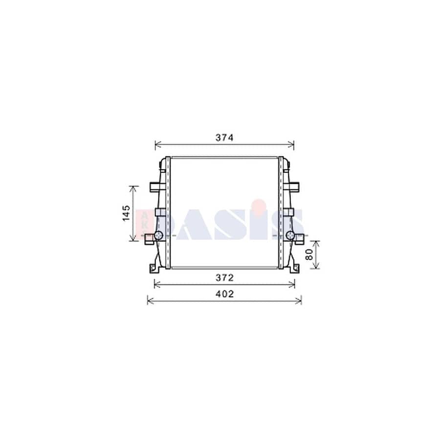 AKS Dasis 480086N Engine Radiator for Audi Q7 (4Lb)