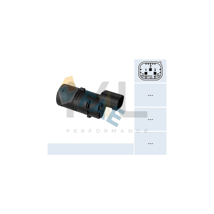 FAE 66071 Parking sensor Rear, Black, Ultrasonic Sensor