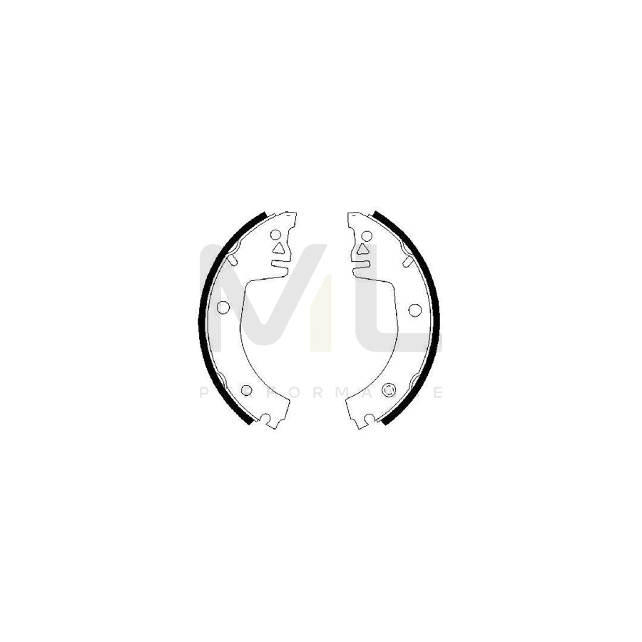 BOSCH 0 986 487 326 Brake Shoe Set for SKODA FAVORIT | ML Performance Car Parts