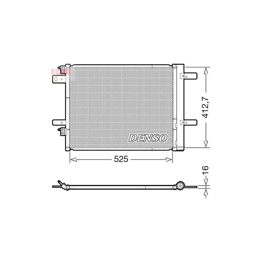 DENSO DCN21022 Air Conditioning Condenser