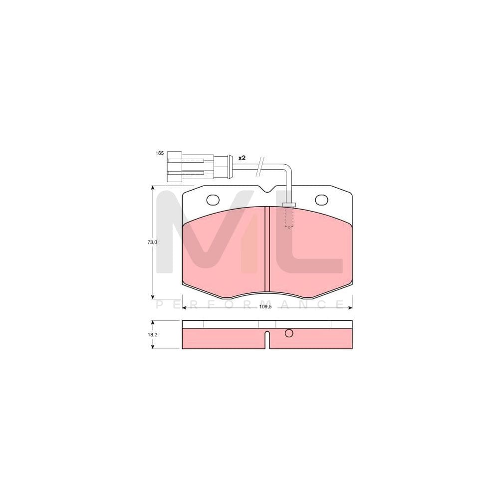 TRW Gdb1356 Brake Pad Set For Iveco Daily Incl. Wear Warning Contact | ML Performance Car Parts