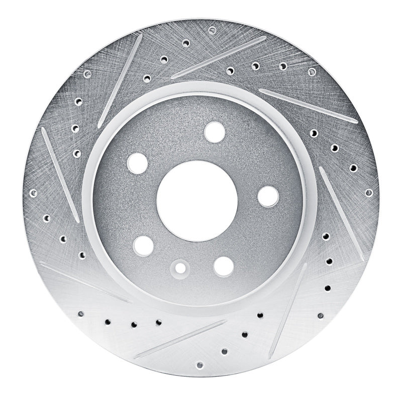 R1 Concepts R1 19-25 Buick Envision Rear Left Drilled & Slotted Silver Brake Rotor