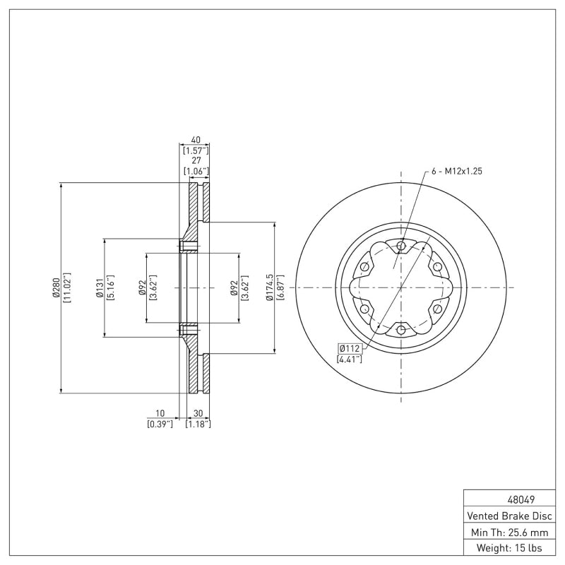 DFC 04-08 Chevrolet Colorado Front Brake Rotor