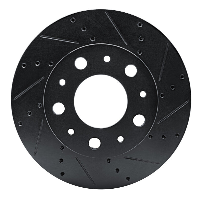 R1 Concepts R1 14-25 Ram Promaster 2500 Front Right Drilled & Slotted Black Brake Rotor