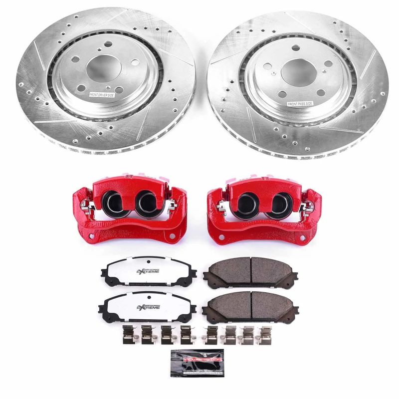 PowerStop Power Stop 08-13 Toyota Highl&er Front Z36 Truck & Tow Kit w/Cals