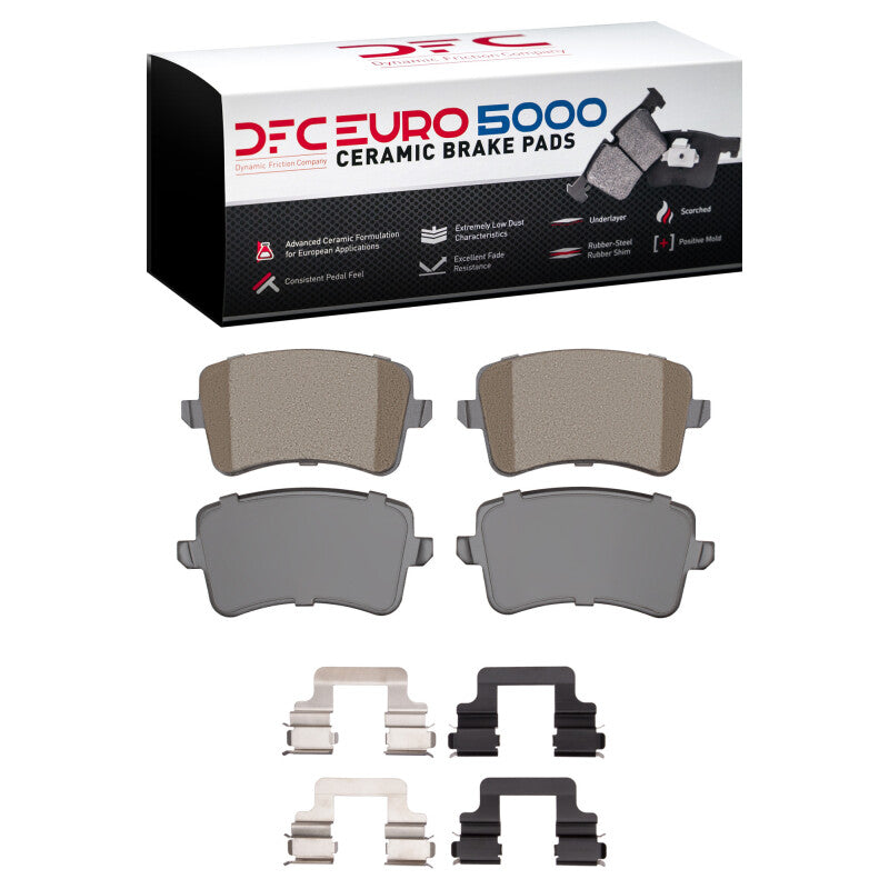 DFC 08-17 Audi S5 Rear Euro 5000 Ceramic Brake Pads and Hardware Kit