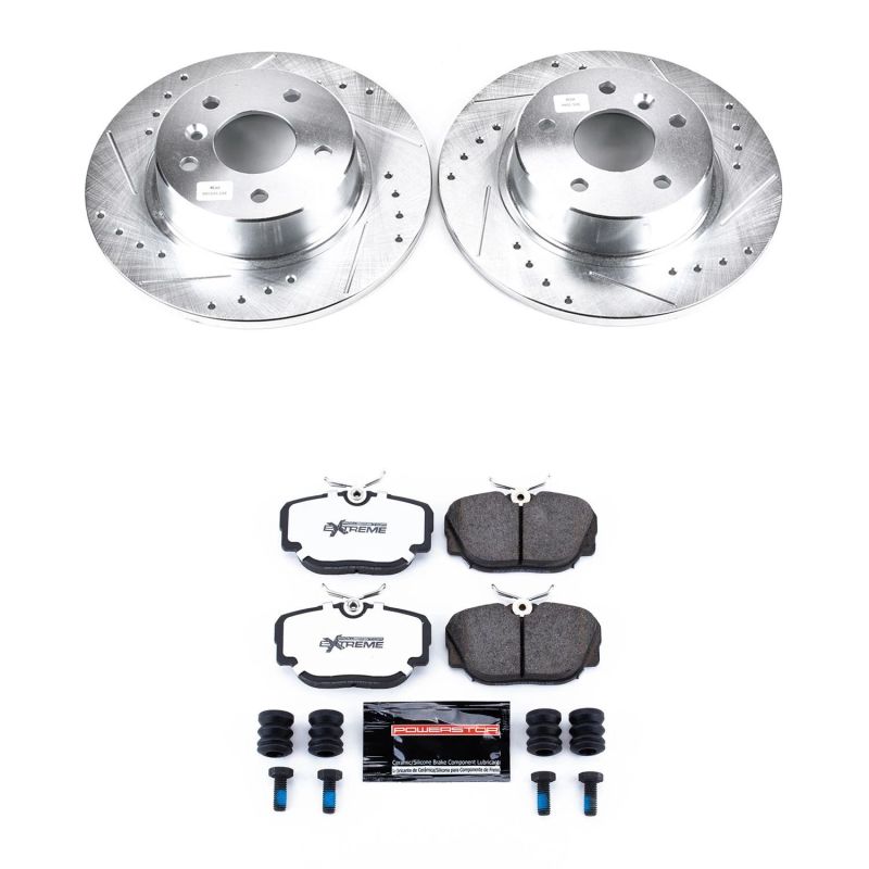 PowerStop Power Stop 99-04 Land Rover Discovery Rear Z26 Street Warrior Brake Kit w/Calipers