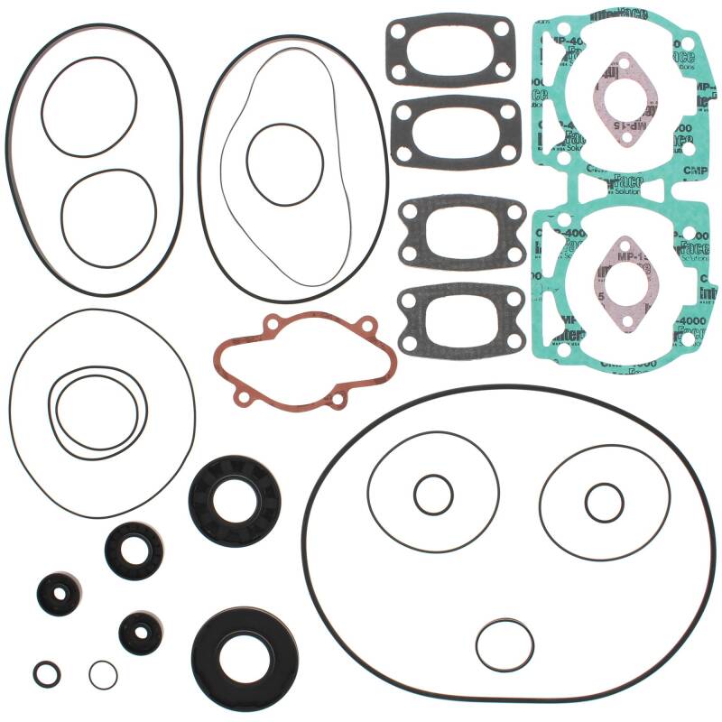 Vertex Pistons Vertex Gaskets 93-96 Ski-Doo Formula Grand Touring/XTC/SE Complete Gasket Kit w/ Oil Seals