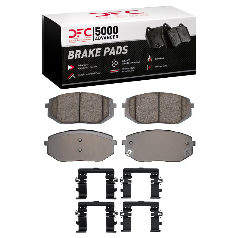 DFC 25-25 Kia K5 Front 5000 Advanced Low Metallic Brake Pads and Hardware Kit
