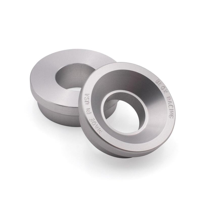 BLOX Racing 2-pc Solid Shifter Bushing Kit, Front - For B-Series Transmission - Raw