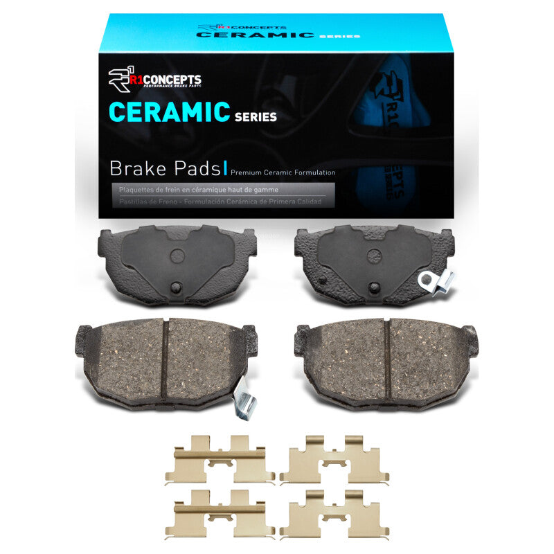 R1 Concepts R1 81-98 Nissan 280ZX Rear Ceramic Brake Pads & Hardware Kit