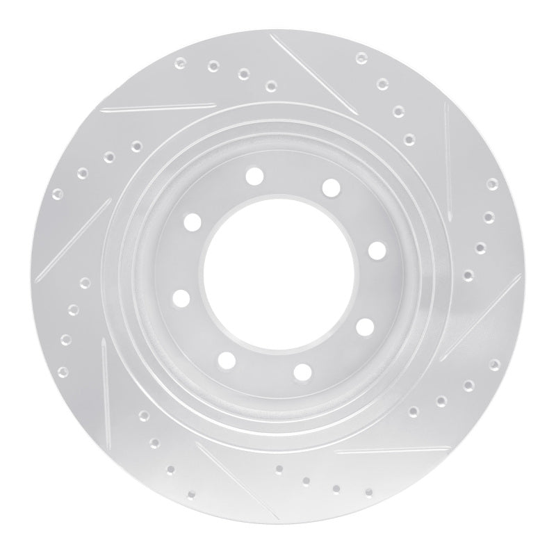 R1 Concepts R1 12-21 Nissan NV1500 Front Left Drilled & Slotted Silver Brake Rotor