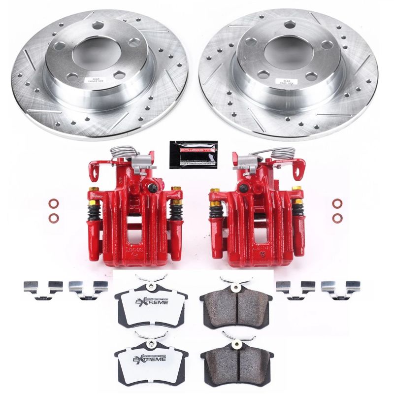 PowerStop Power Stop 98-04 Audi A6 Quattro Rear Z26 Street Warrior Brake Kit w/Calipers