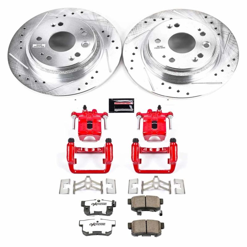 PowerStop Power Stop 02-04 Acura RL Rear Z26 Street Warrior Brake Kit w/Calipers