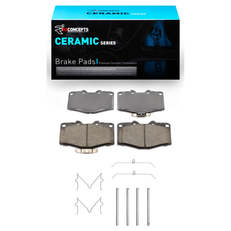 R1 Concepts R1 88-95 Toyota 4Runner Front Ceramic Brake Pads & Hardware Kit