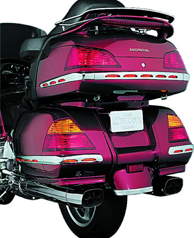 Kuryakyn L.E.D. Trunk Molding For 01-10 GL1800 Chrome Red Lens