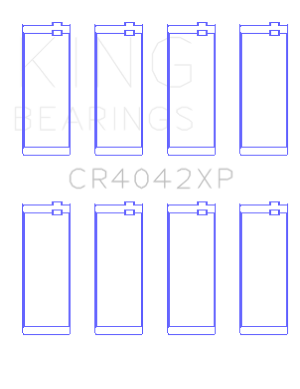 King Engine Bearings King BMW M40/M42/M43/M44 1.6L/1.8L/1.9L Connecting Rod Bearings (Set of 4) - Size +.026mm
