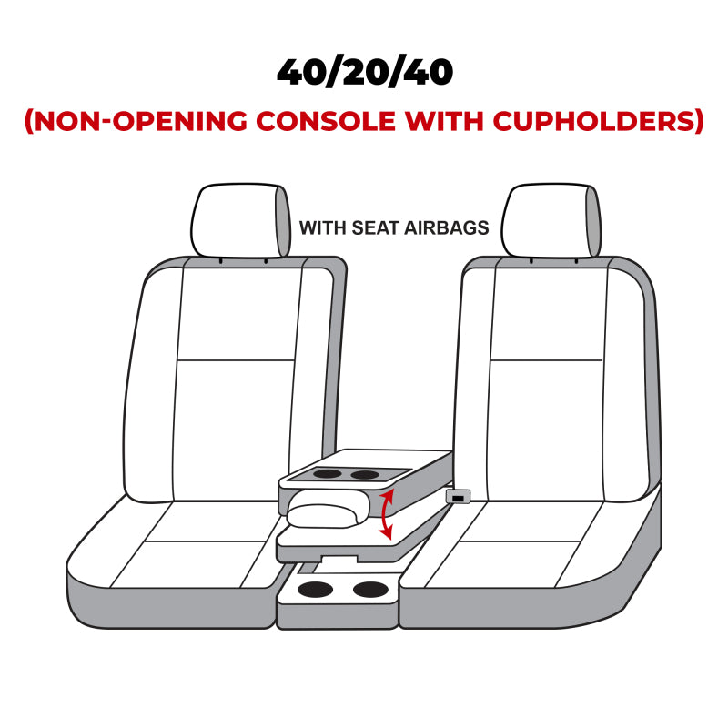 Covercraft 19-20 Ford F-150 Polycotton SeatSaver Custom Front Row Seat Covers - Charcoal