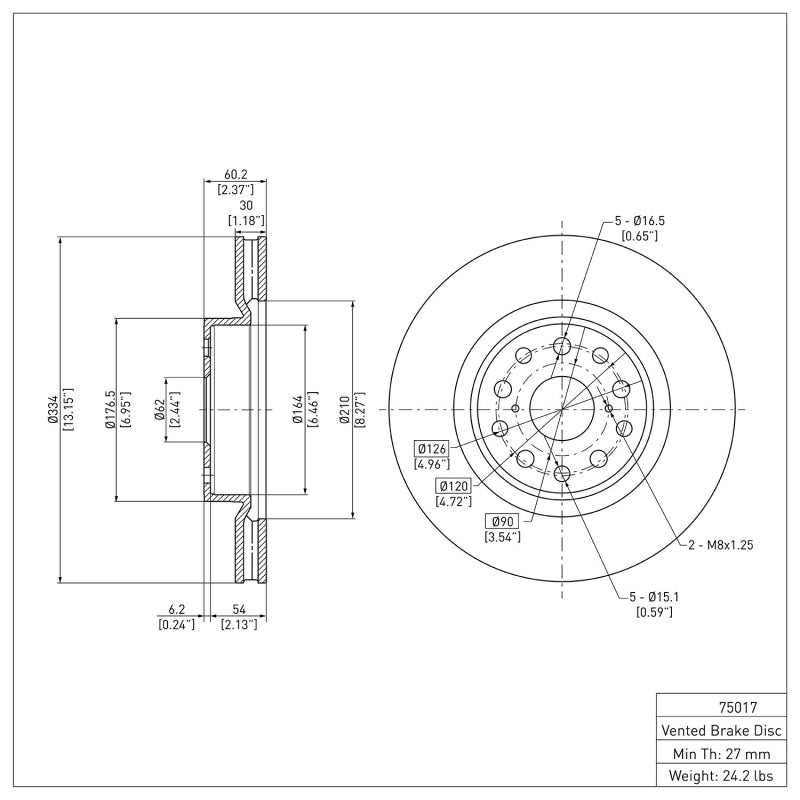 DFC 07-23 Lexus LS460 Front Brake Rotor