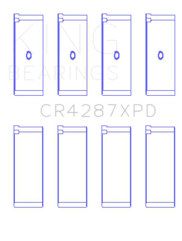 King Engine Bearings King Honda B18C1/B18C5 16V (Size Standard - Predoweled for Alum Rods) Performance Rod Bearing Set