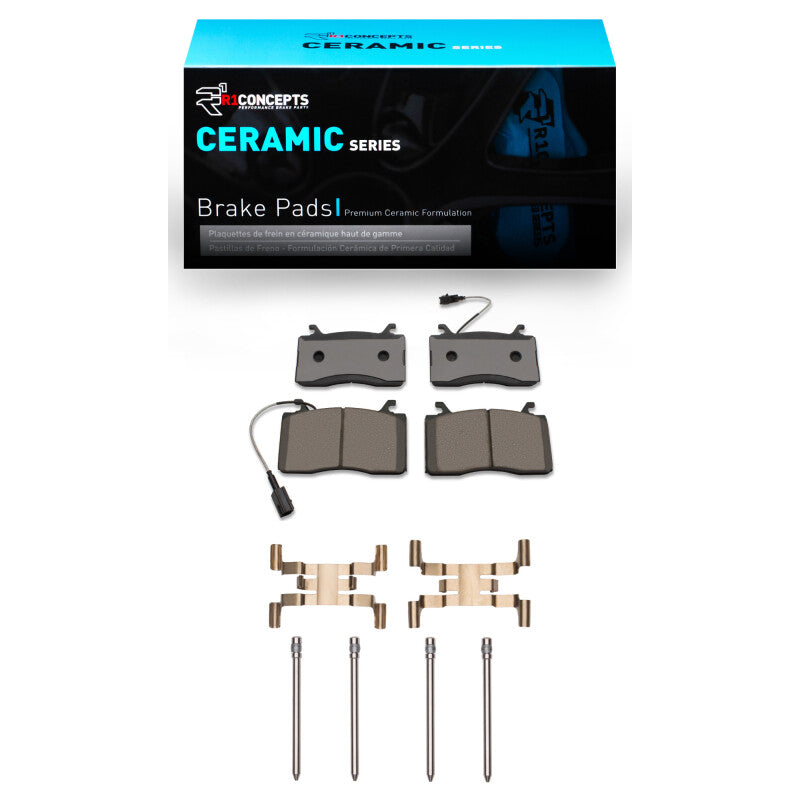 R1 Concepts R1 2017-2025 Alfa Romeo Stelvio Front R1 Ceramic Pads & Hardware Kit