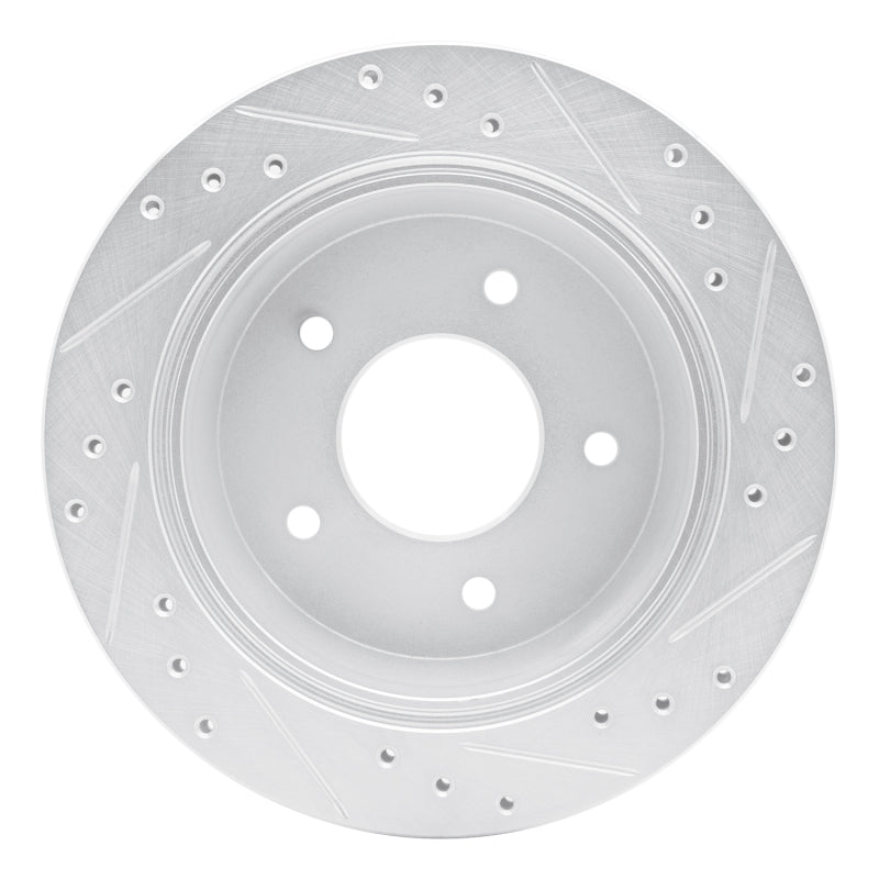 R1 Concepts R1 94-96 Chevrolet Caprice Rear Left Drilled & Slotted Silver Brake Rotor