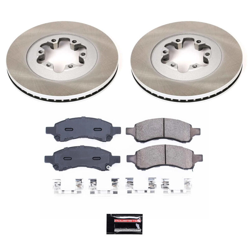 PowerStop Power Stop 09-12 GMC Canyon Front Semi-Coated Rotor Kit