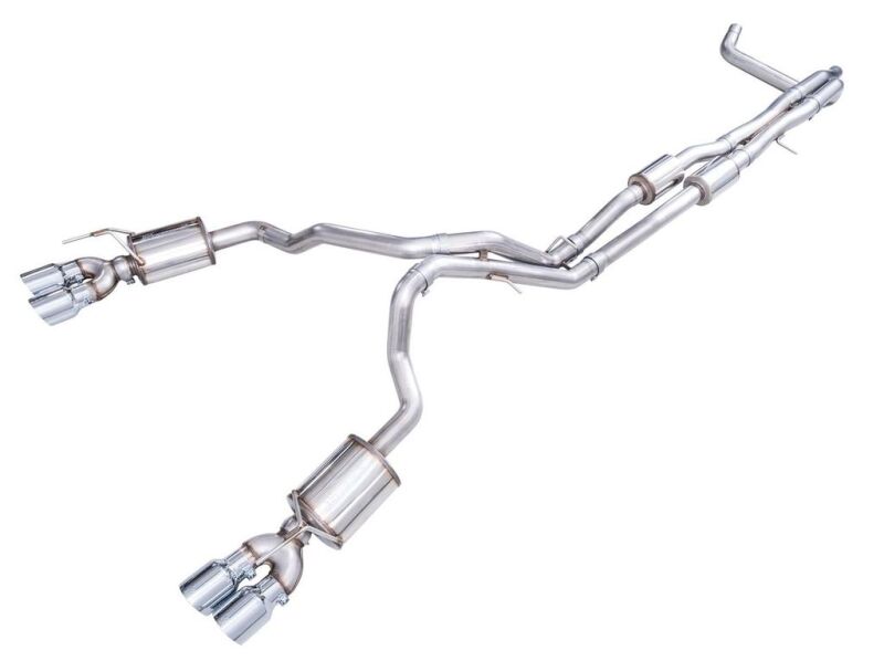 AWE Tuning AWE 2021+ Chevy Tahoe/GM Yukon 6.2L 0FG Edition Cat Back Exhaust - Quad Chrome Silver Tips