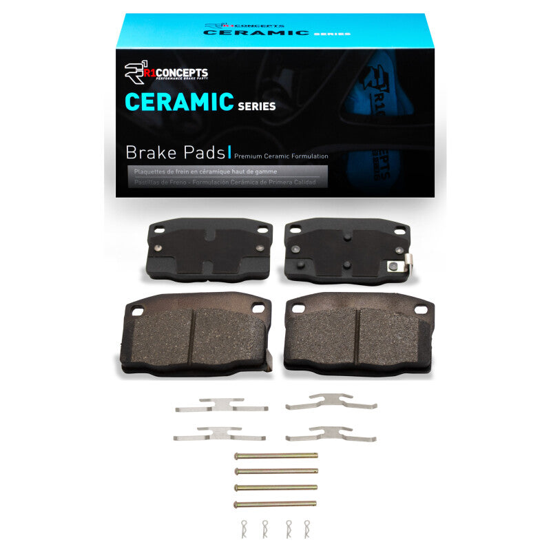 R1 Concepts R1 88-89 Pontiac LeMans Front Ceramic Pads & Hardware Kit