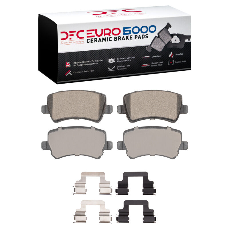 DFC 07-18 Volvo XC60/S60/V60/S80 Rear Euro 5000 Ceramic Brake Pads and Hardware Kit