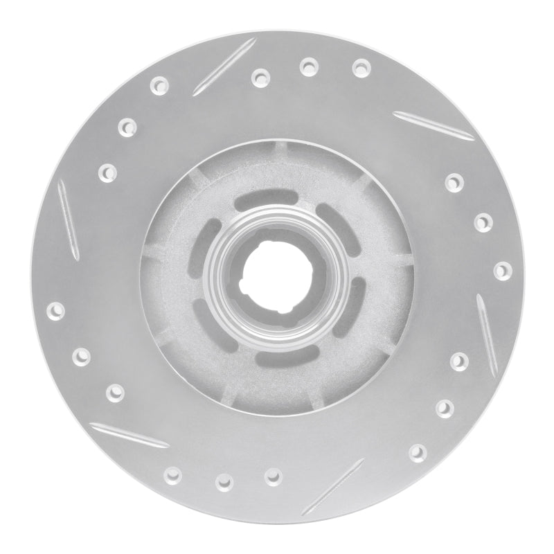 R1 Concepts R1 1979-1983 Mazda RX-7 Front Right Drilled & Slotted Silver Brake Rotor