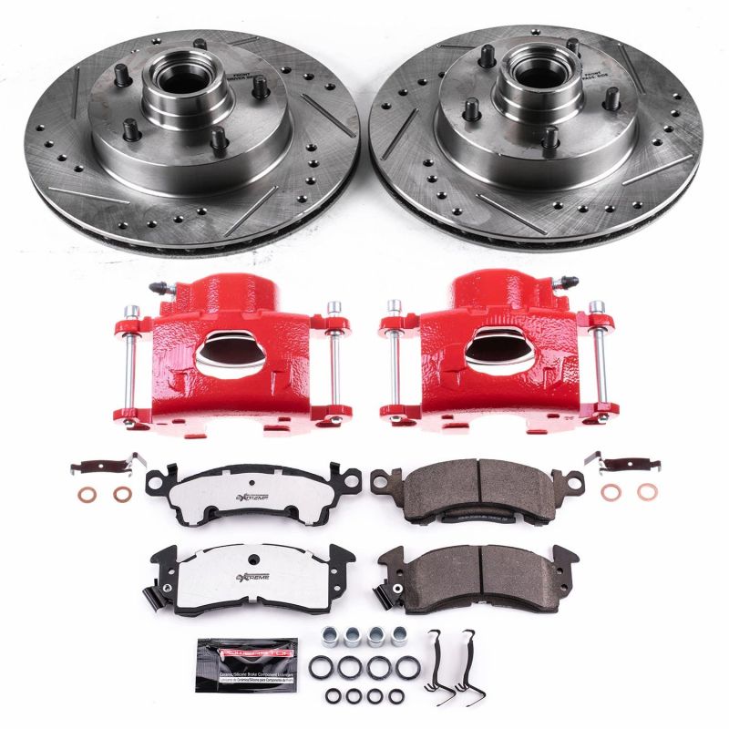 PowerStop Power Stop 1977 Pontiac Ventura Front Z26 Street Kit w/Cals
