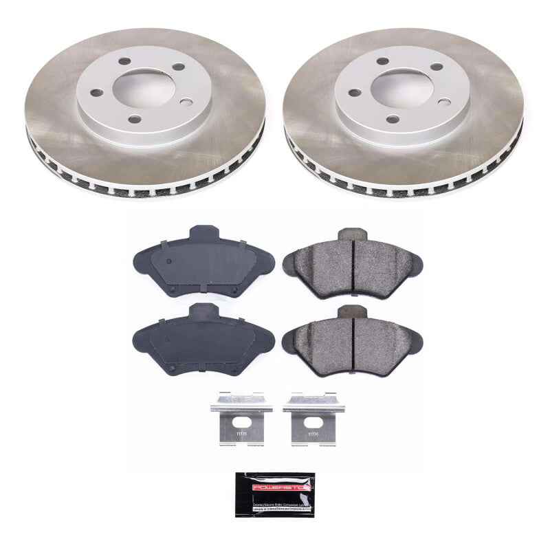 PowerStop Power Stop 93-97 Mercury Cougar Front Semi-Coated Rotor Kit