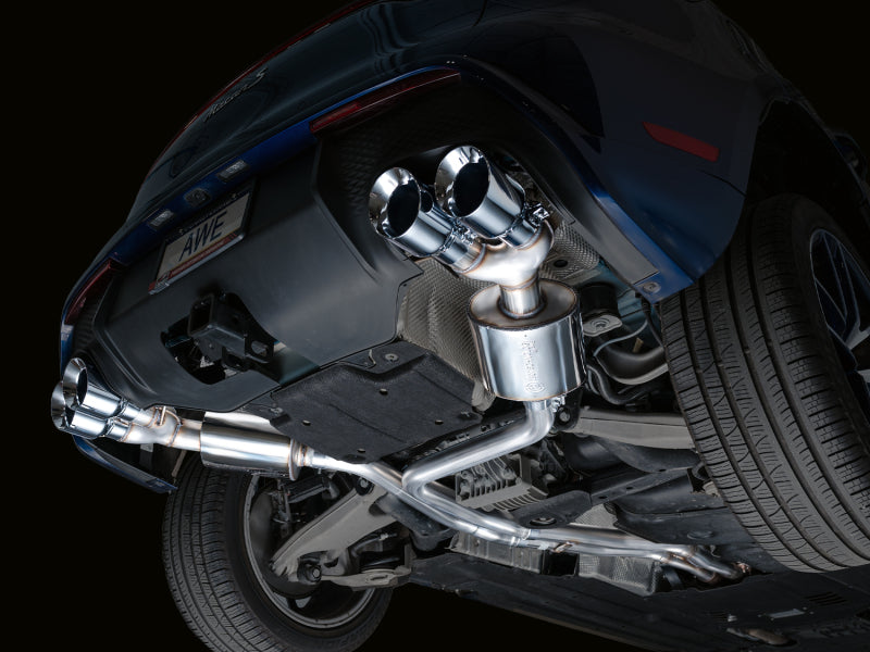 AWE Tuning 2022+ Porsche Macan 2.9TT Touring Edition Cat-Back Exhaust w/ Chrome Silver Tips