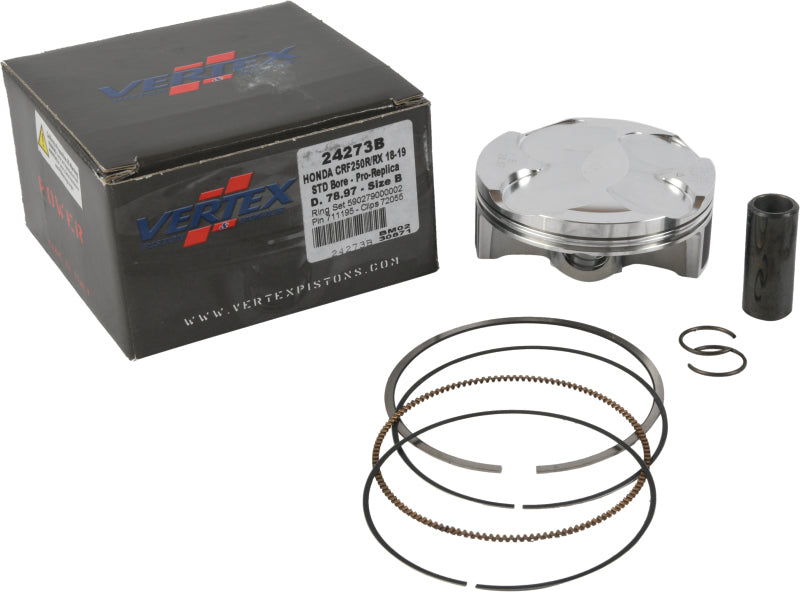 Vertex Pistons Vertex Piston 18-19 Honda CRF 250 R 250cc Forged Replica Piston Kit