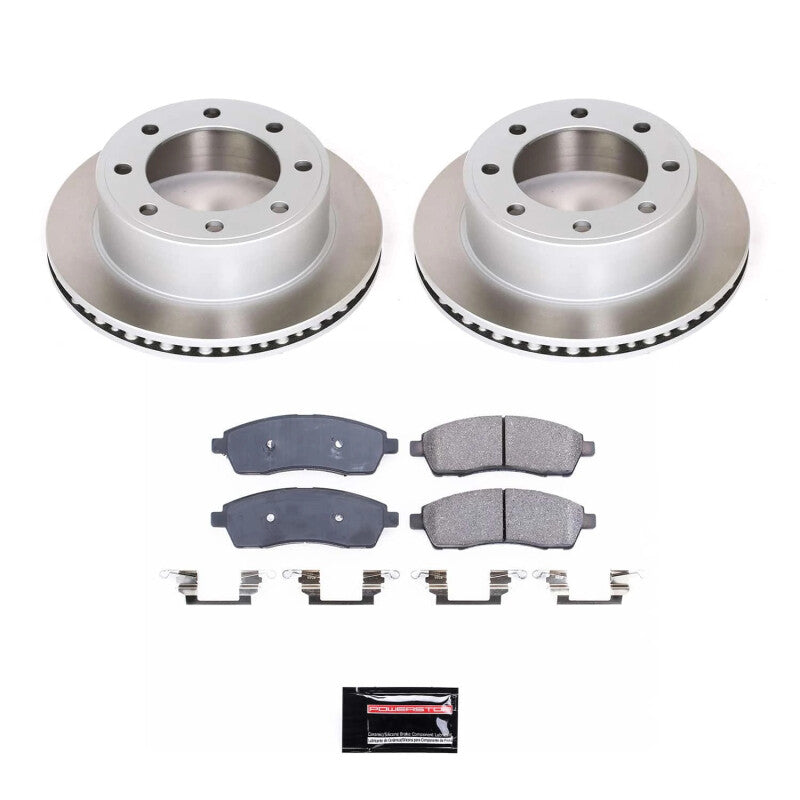 PowerStop Power Stop 99-04 Ford F-350 Super Duty Rear Semi-Coated Rotor Kit